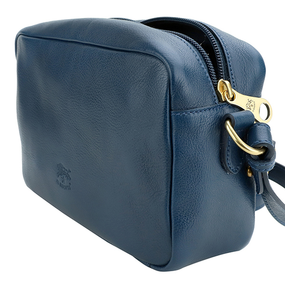 IL BISONTE Heritage BCR199 Shoulder Bag Blue - Picture 4 of 9